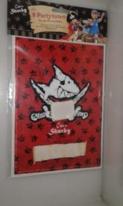 Pirate sharky loot bags 8 per pack