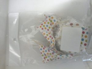 Polka dot cup cake papers and flag picks 24's