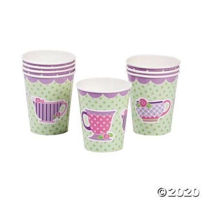 8 tea party paper cups 70 7975