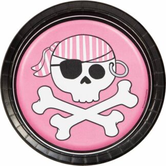 Pirate Parrty Snack Plates Pink