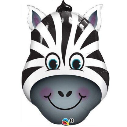 balloons 32 inch zany zebra foil balloon 1