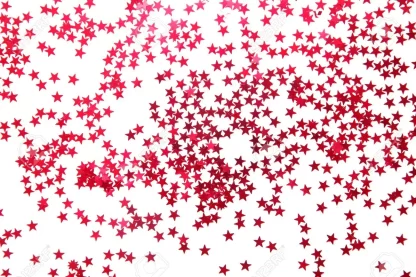 95513095 confetti frame made of colored red star confetti copy space