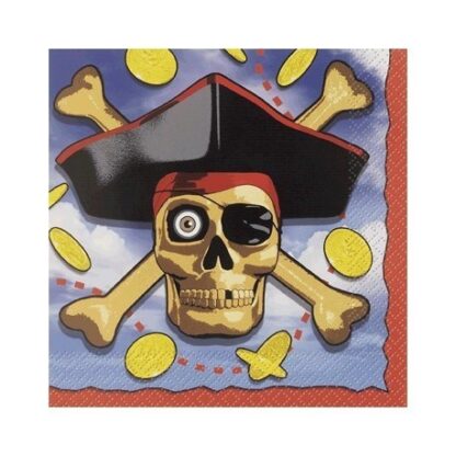 pirate bounty serviettes pack of 16