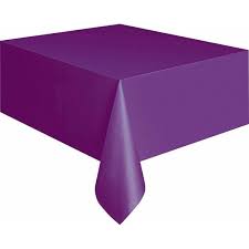 purple table cover