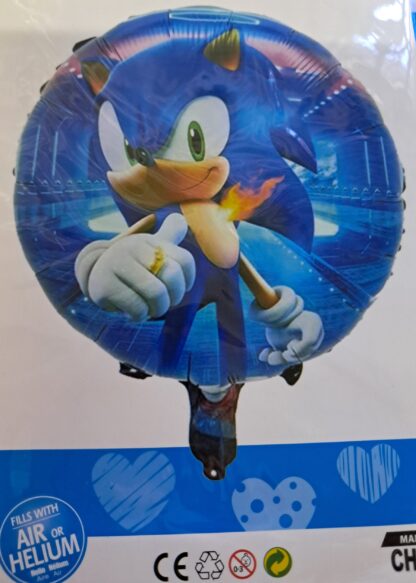 Sonic foil balloon round 18 inch