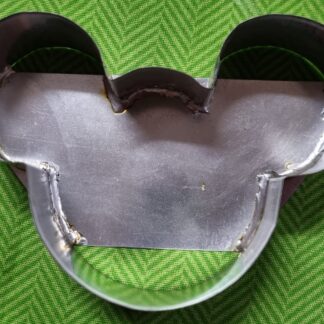 Mouse shaped metal cookie cutter