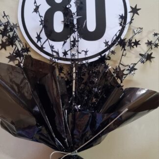 80th Birthday centre piece