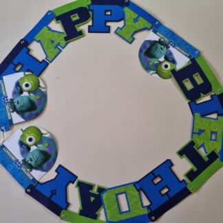 Monsters Inc happy birthday banner