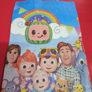 Cocomelon paper bags with handles 6's