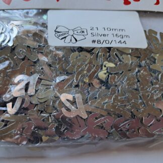 21st Confetti silver 10 mm