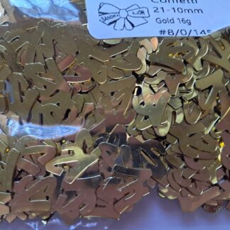 21st Confetti gold 10mm