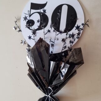 50th Centre piece black