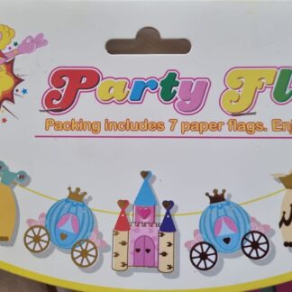 Princess dye cut party banner