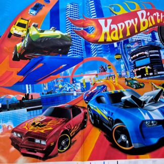 Hot wheels plastic table cover