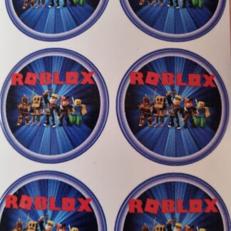 Roblox theme stickers 4cm round 24's