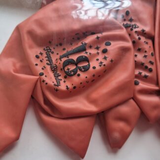 18th Birthday latex balloons rose gold 6's