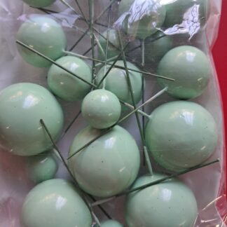Soft minty green cake balls 20's