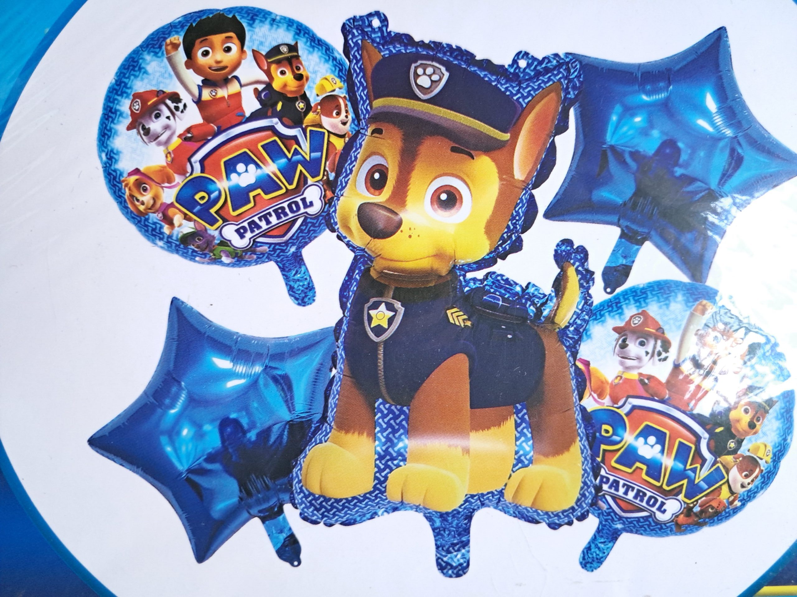 Paw patrol police dog foil set 5 piece Paw patrol police dog foil set 5 piece