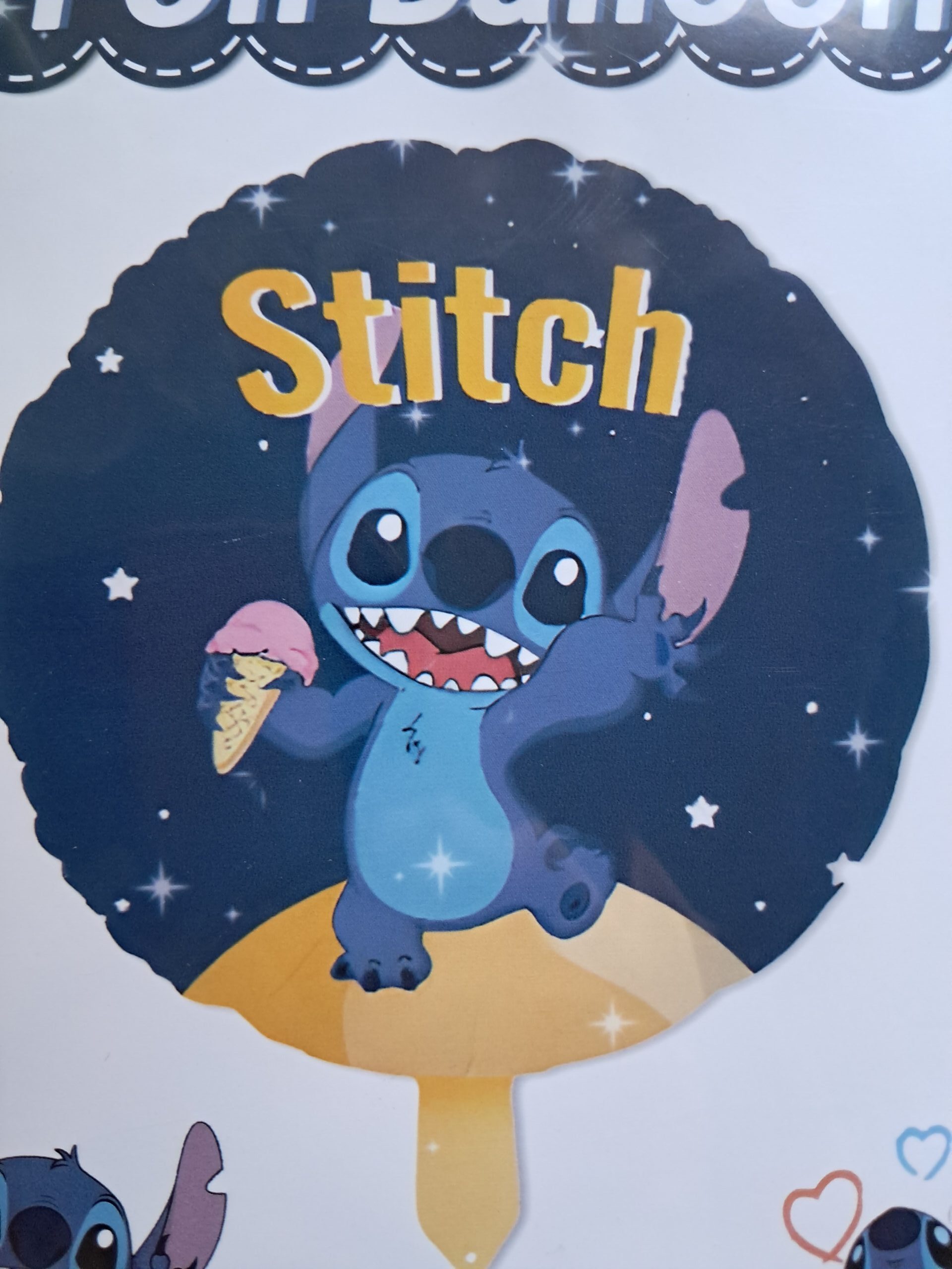 Stitch foil balloon round 18 inch Stitch foil balloon round 18 inch