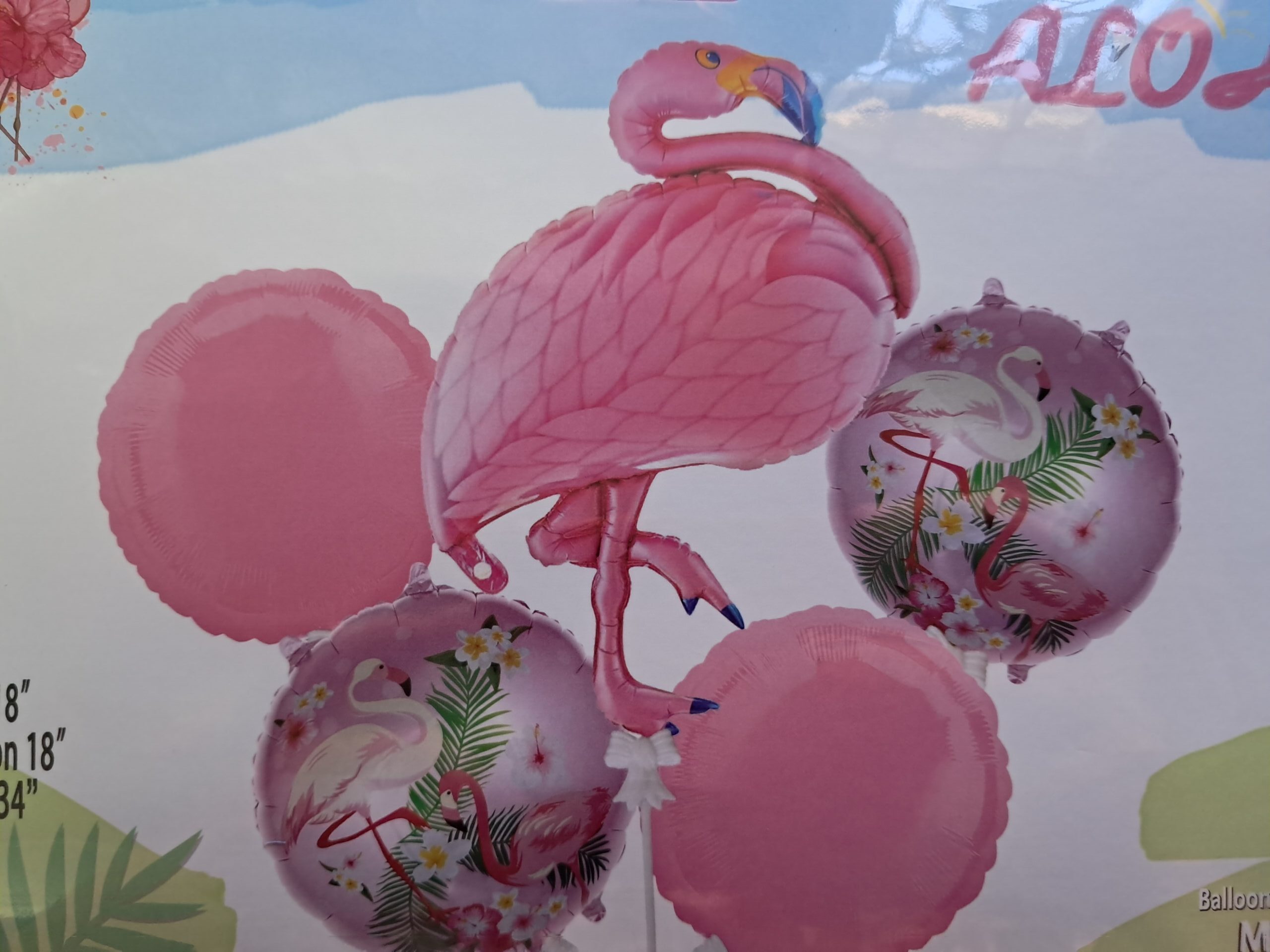 Flamingo foil balloon set 5 piece Flamingo foil balloon set 5 piece