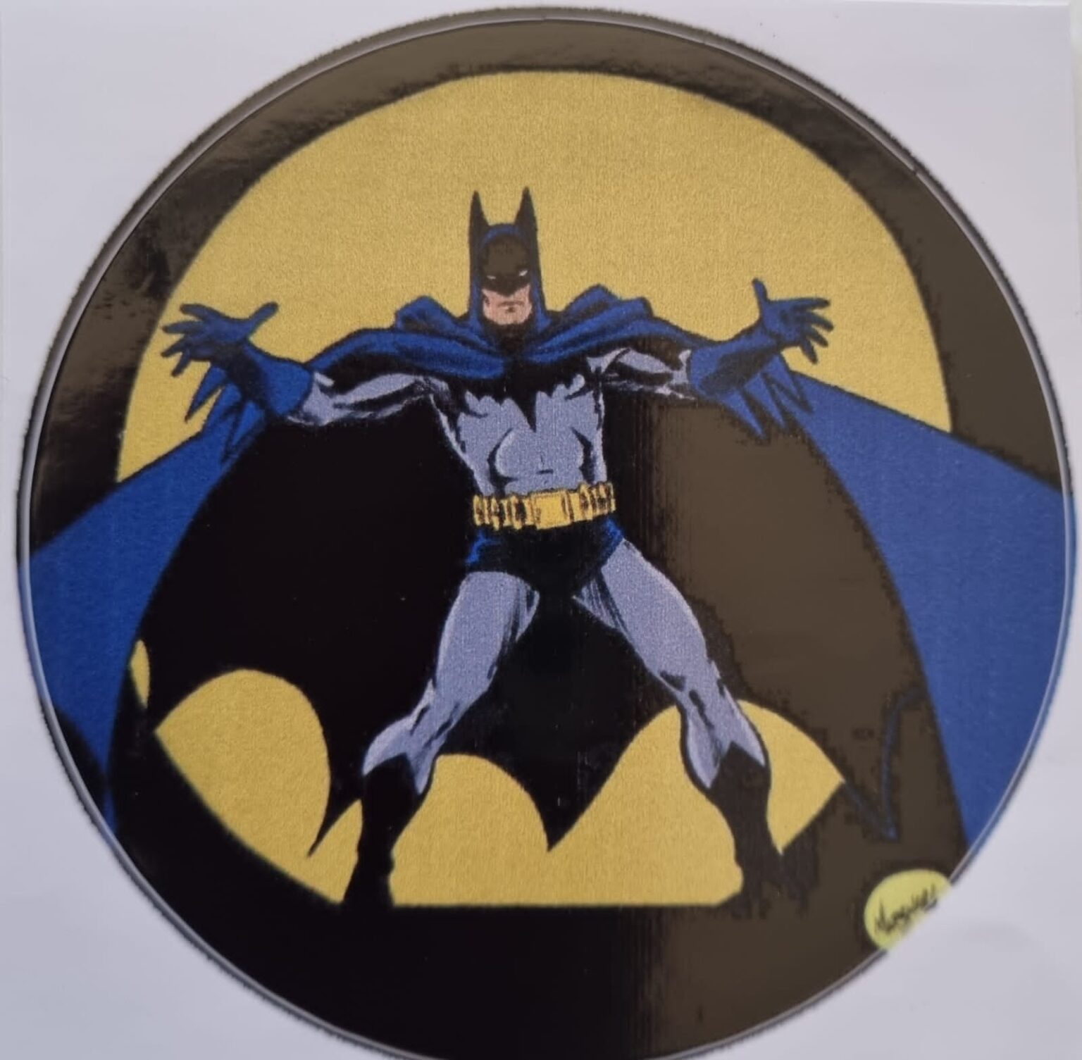 Batman stickers round 10 per pack 8cm diameter – Fun Creations