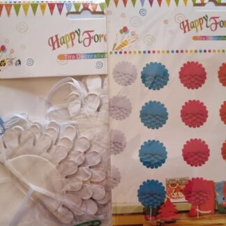 White flower hanging set 8's