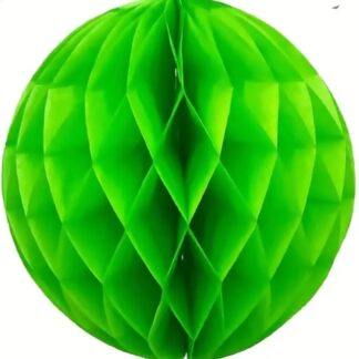 Bright green paper lantern 25 cm