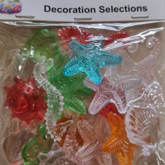 Clear decorative under the sea creatures