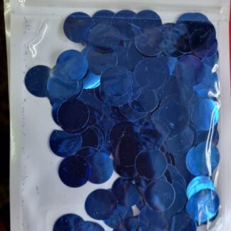 Royal blue metallic confetti