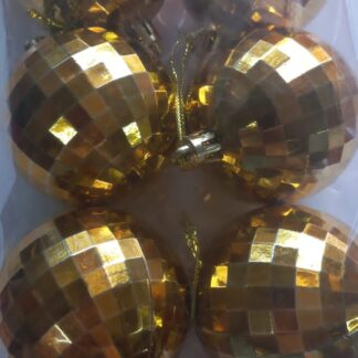 Disco ball small gold 6's