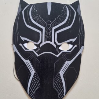 Black panther cardboard masks 6's