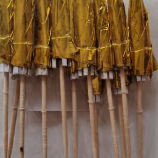 Gold cocktail umbrella 12s new