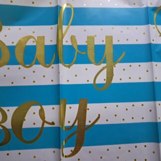 Baby boy table cover
