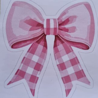 Bow shaped stickers 10's