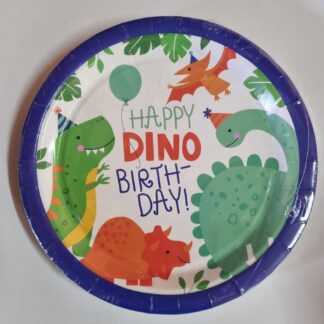 Dinosaur paper plates small 10's