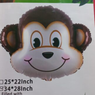 Monkey head shape foil balloon big