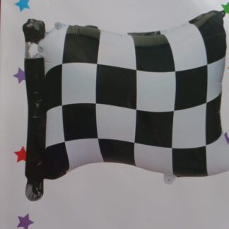Racing theme flag shape foil balloon