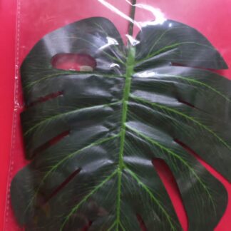 Plastic tropical green leaves 2's