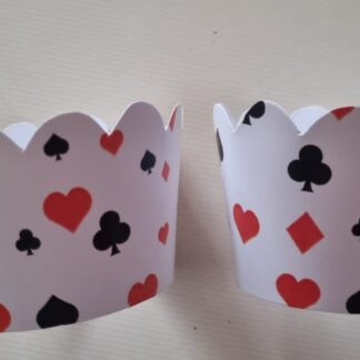 Casino themed cup cake wrappers 10's