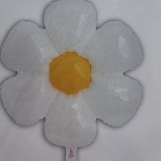 White daisy flower foil balloon 25 inch