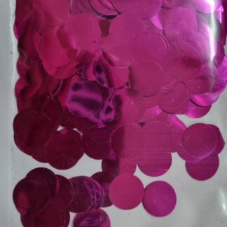 Cerise pink paper confetti