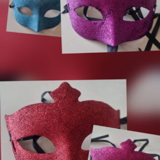 Fancy dress plastic mask single-assorted colours