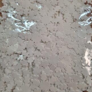 White paper snowflake confetti 20 gram