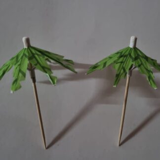 Palm tree themed umbrella picks 10's
