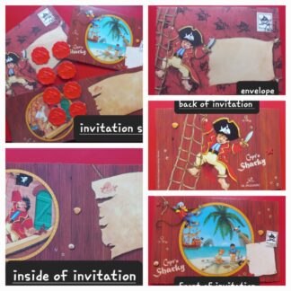 Pirate invitation set