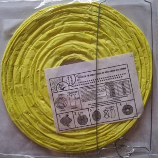 Neon yellow Chinese lantern 20cm