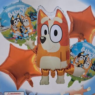 Bluey Bingo foil balloon set 5 piece