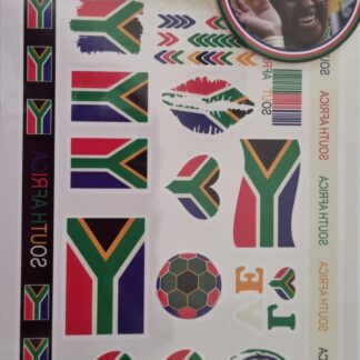 SA Flag tattoos 1 sheet