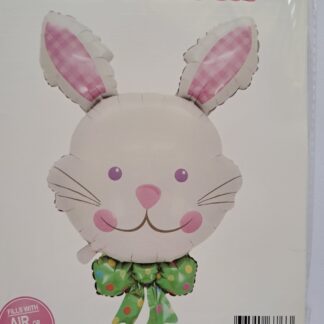 Bunny head foil balloon