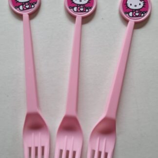 Hello kitty plastic forks 10's